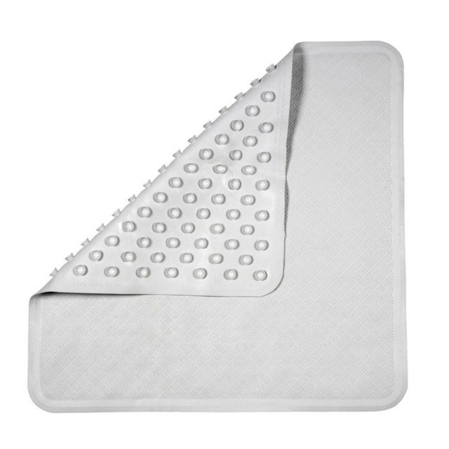 Croydex Bath Mat Rubagrip Square White 53x53cm - image 1