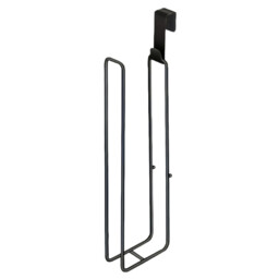 JU7CER Black Kitchen Towel Holder - Wall-Mounted, Modern Minimalist, Ideal for Home - thumbnail 3