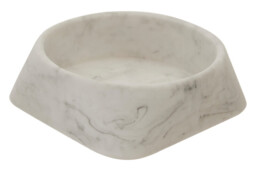 Maison by Premier White Marble Soap Dish, Round Edged Soap Holder, Polyresin Soap Dish With Angled Sides, Decorative Soap Dish - thumbnail 2