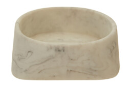 Maison by Premier White Marble Soap Dish, Round Edged Soap Holder, Polyresin Soap Dish With Angled Sides, Decorative Soap Dish - thumbnail 3