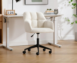 chairus Desk Chair Velvet Home Office Chair 360° Swivel Task Chair with Adjustable Height - thumbnail 2