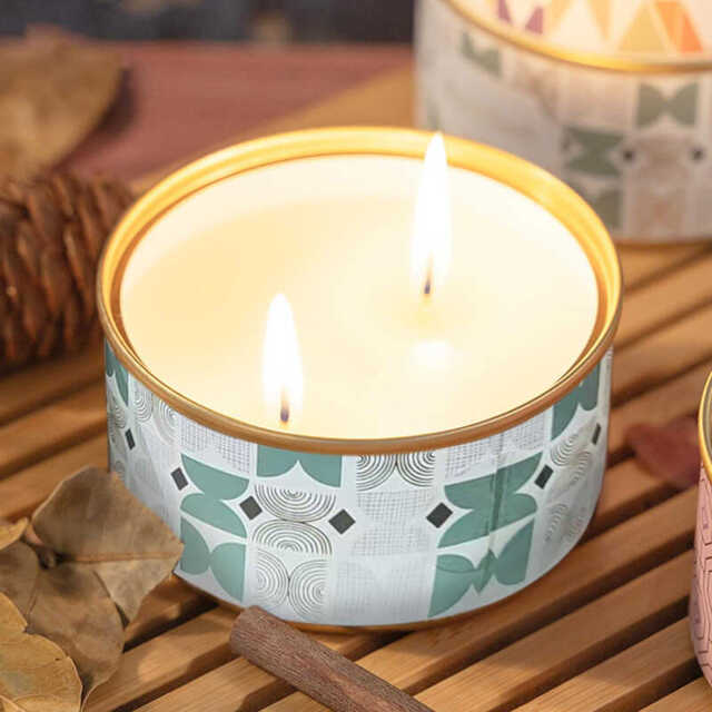 Zooly Canister Scented Candle - Japanese Plum Blossom, 120G, 1PC