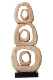 Fifty Five South Sculpture Fidel Stacked Rings Natural - thumbnail 3