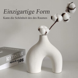 2pcs/19cm7.4in14cm5.51in White Ceramic Vase Set of 2 Double Mountain Vases for Modern Boho Nordic Minimalism Style Decoration Vases for Living Room, Wedding, Dinner Table, Party, Office and Bedroom - thumbnail 4