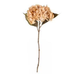Candlelight Artificial Hydrangea Flower Stem Peach 46cm - thumbnail 3