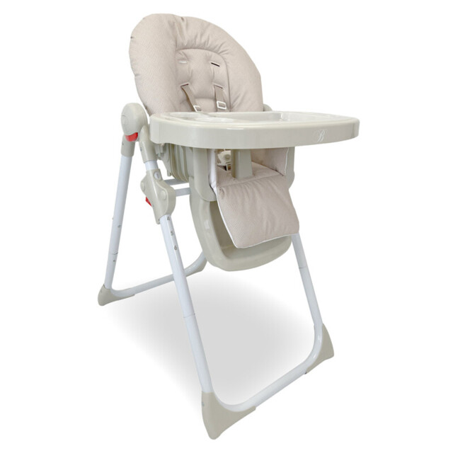 My Babiie MBHC8 Premium Highchair 6+ Months Oatmeal Herringbone - image 1