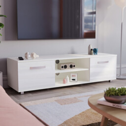 Vida Designs TV Unit Cosmo 2 Doors White L: 140cm - thumbnail 1