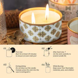 Zooly Canister Scented Candle - Camellia, 120G, 1PC - thumbnail 3