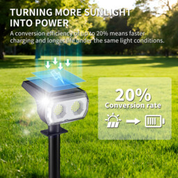 VIVREAL  48LED solar spotlight warm white type 2-pack CPD-09, New Year Sale , Top gift picks - thumbnail 7