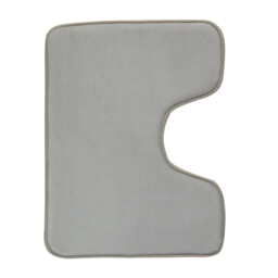 Maison by Premier Bath Mat & Pedestal Set Soak Microfibre Plush Grey 50x80cm - thumbnail 2