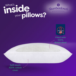 Slumberdown Pillow 100% British Wool - thumbnail 7