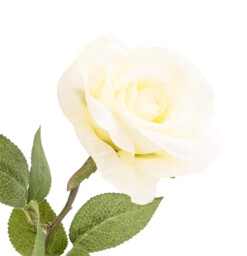 Candlelight Artificial Rose Flower Stem Cream 54cm - thumbnail 3