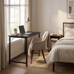 Ochama Computer Desk, for Home Study, Bedroom, 80 x 50 x 76 cm, Black - thumbnail 7