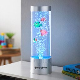 GLOBAL GIZMOS Table Lamp Bubble Fish Multicolour/Silver - thumbnail 1