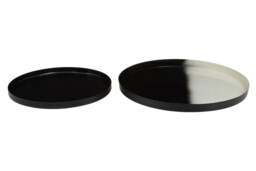 Fifty Five South Decorative Trays Rasmus Ombre Black/White 2pcs - thumbnail 1