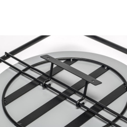 Croydex Mirror Furzton Round Shelf Storage Black 41.3x64.2cm - thumbnail 3