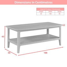 Coffee Table Cotswold Rectangle Oak - thumbnail 4