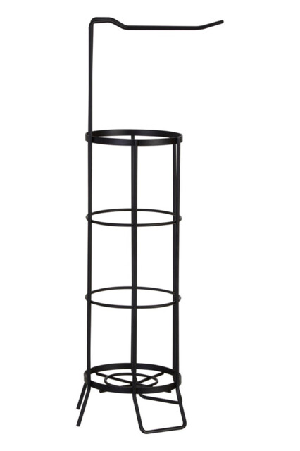 Maison by Premier Linnea Black Toilet Roll Holder