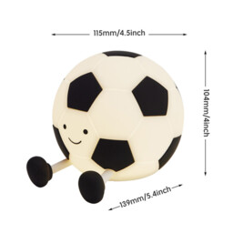 VIVREAL Football LED Night Light A032 – Rechargeable, 3-Level Dimming, Type-C Charging, Soft Silicone, ABS & PP - thumbnail 5
