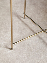 Interiors by Premier Side Table Allure Brushed Bronze/Black Mirror Round Small - thumbnail 3