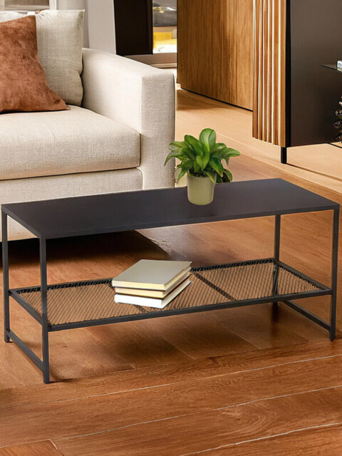 Interiors by Premier Coffee Table Acero Metal Black - image 1