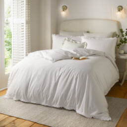 Wylder Duvet Cover Set Newtilly 100% Cotton White Double - thumbnail 1
