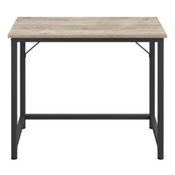 Computer Desk, for Home Study, Bedroom, 80 x 50 x 76 cm, Greige and Black - thumbnail 6