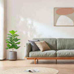 1Pc 30.5in/78cm Artificial Fiddle Leaf Fig Tree/Faux Ficus Lyrata for Home Office Decoration - thumbnail 2