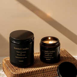 Zooly All-Black Series Cream Jar Scented Candle - Gentleman, 200G, 1PC - thumbnail 1