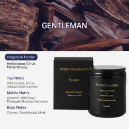Zooly All-Black Series Cream Jar Scented Candle - Gentleman, 200G, 1PC - thumbnail 2