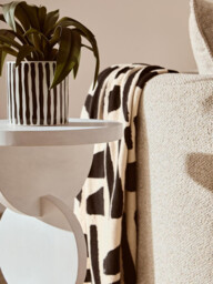 Fifty Five South Side Table Walsa Abstract Solid Mango Wood Whitewash - thumbnail 7