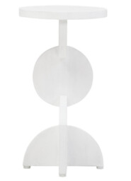 Fifty Five South Side Table Walsa Abstract Solid Mango Wood Whitewash - thumbnail 6