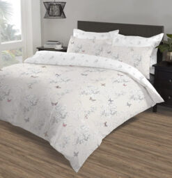 NightComfort Duvet Cover Set Vanessa Reversible Grey Double - thumbnail 2