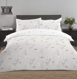 NightComfort Duvet Cover Set Vanessa Reversible Grey Double - thumbnail 1