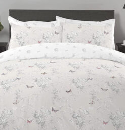 NightComfort Duvet Cover Set Vanessa Reversible Grey Double - thumbnail 3