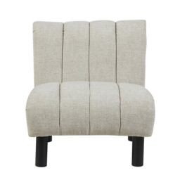 Accent Chair Lily Panelling Oatmeal - thumbnail 3