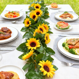 Wei's Moment 4Pcs 7.87FT Artificial Sunflower Garland Fake Silk Sunflowers Vines Yellow Faux Daisy Flower Garland Wall Hanging Plants for Home Wedding Party Garden Decoration DIY Wreath - thumbnail 4