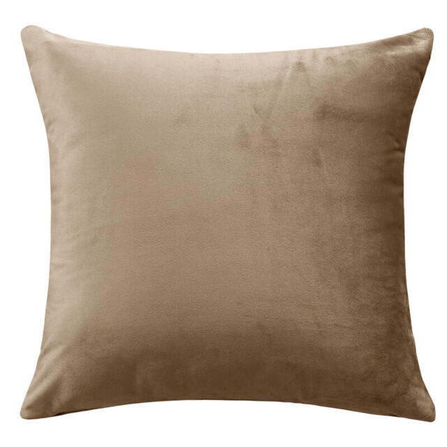 Deconovo Dutch Velvet cushion cover brown color 50*50cm 1pc - image 1