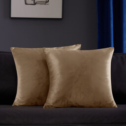 Deconovo Dutch Velvet cushion cover brown color 50*50cm 1pc - thumbnail 5