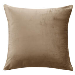 Deconovo Dutch Velvet cushion cover brown color 50*50cm 1pc - thumbnail 1