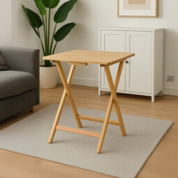 Vida Designs Side Table Folding Oak - thumbnail 3