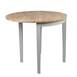 Dining & Console Table Altona Round/Half Moon Extendable Grey/Oak D:90cm - thumbnail 7