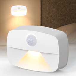 VIVREAL Motion Sensor Night Lights 4-Pack with 3200K–2800K Warm White Glow， 35LM Brightness， Battery Powered， T023, New Year Sale , Top gift picks - thumbnail 6