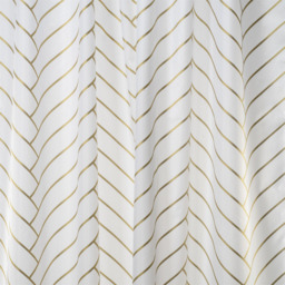 Croydex Shower Curtain Art Deco Proseal® White/Gold 180x180cm - thumbnail 4