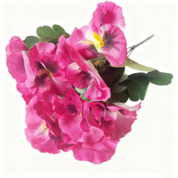 Yuejia 4Pcs 11in/28cmArtificial Pansies Flowers Outdoor Faux Flowers Plastic Plants Artificial Silk Flowers for Front Porch Garden Window Box Hanging Planter Decoration(rose red) - thumbnail 5