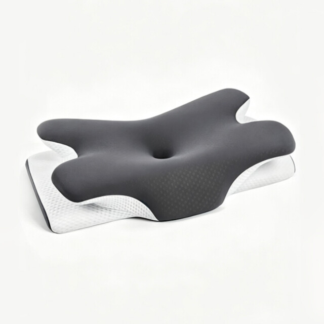 JORDAN&JUDY Memory Foam Pillow, Slow Rebound Breathable Neck Pillow for Sleeping, Gray - image 1