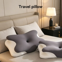JORDAN&JUDY Memory Foam Pillow, Slow Rebound Breathable Neck Pillow for Sleeping, Gray - thumbnail 2