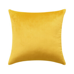 Deconovo Dutch Velvet Fabric Cushion Cover, Yellow, 45×45 cm, Pack of 1 - thumbnail 1