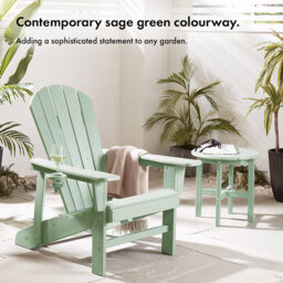 Vonhaus Westport Adirondack Static Chair - Green - thumbnail 5