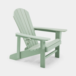 Vonhaus Westport Adirondack Static Chair - Green - thumbnail 1